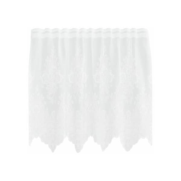 Spetsgardin - vidaXL - Vit - Polyester - 80x150 cm - Ljusfilterande - Integritetspaneler