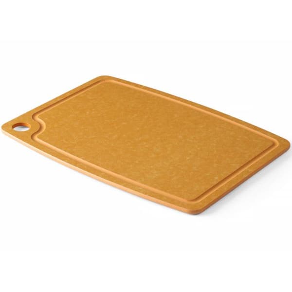 Skärbräda i träfiber 370 x 275 mm - brun