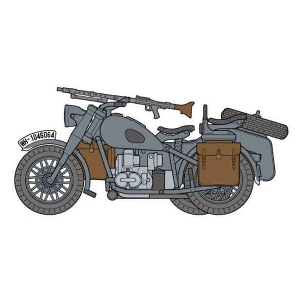 1/48 modell: Tysk sidovagn
