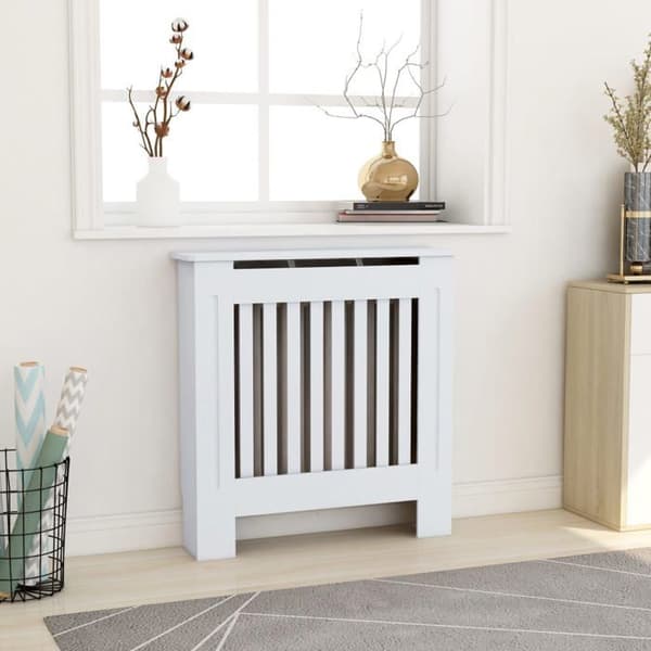 vidaXL Kylarskydd MDF Vit 78 cm 325559