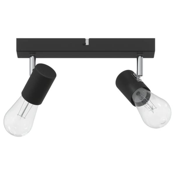 Spotlight - Justerbar - Svart - E27 - Metall - Dimbar