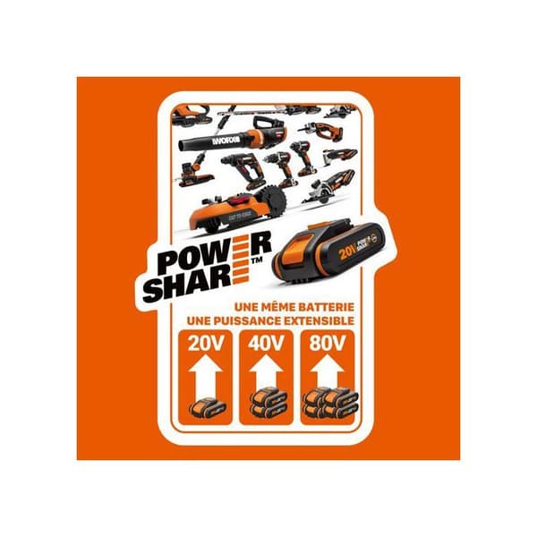 Dubbel batteriladdare 20V WORX