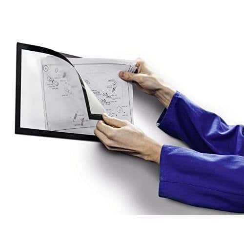 Displayramar - HÅLLBAR - Duraframe Magnetisk Plus - Paket med 2 - A4 - Svart