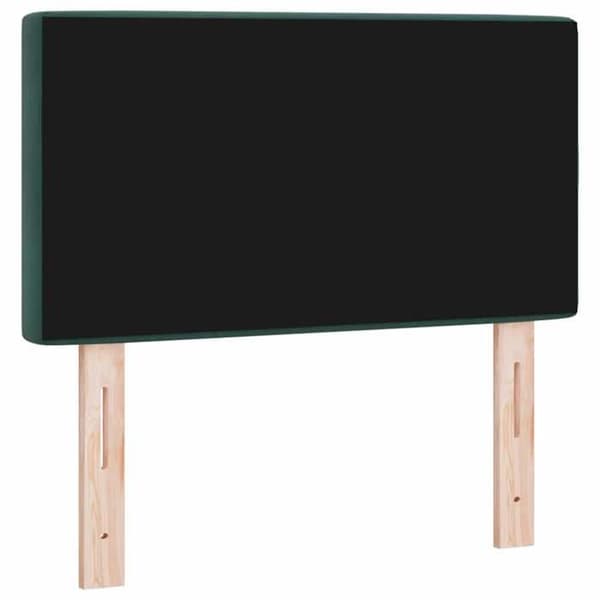 vidaXL Huvudgavel Mörkgrön 80 cm Sammet 42007072