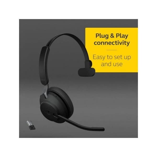 Hörlurar - JABRA - Evolve2 65 - Trådlös - In-ear - Brusreducering