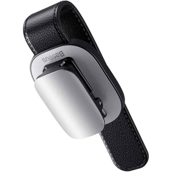 Clip för Glasögon - Baseus - Platinum - Silver - Praktisk - Stabil Fästning