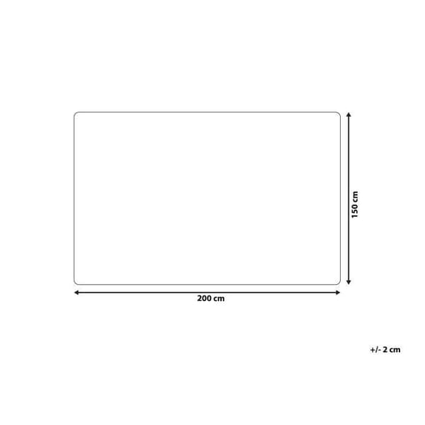 Pläd - BELIANI - TANTAN - Bordeauxröd - Polyester - 150 x 200 cm