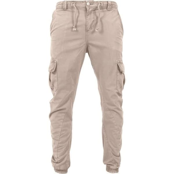 Cargo-joggingbyxor - Urban Classics - Sandbeige - 100% bomull - För män - Bekväm passform