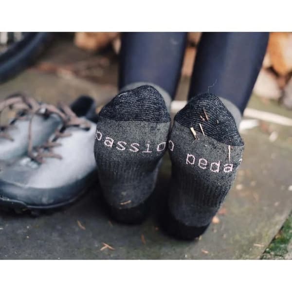 Chaussettes Quoc Merino Tech Wool - kolgrå