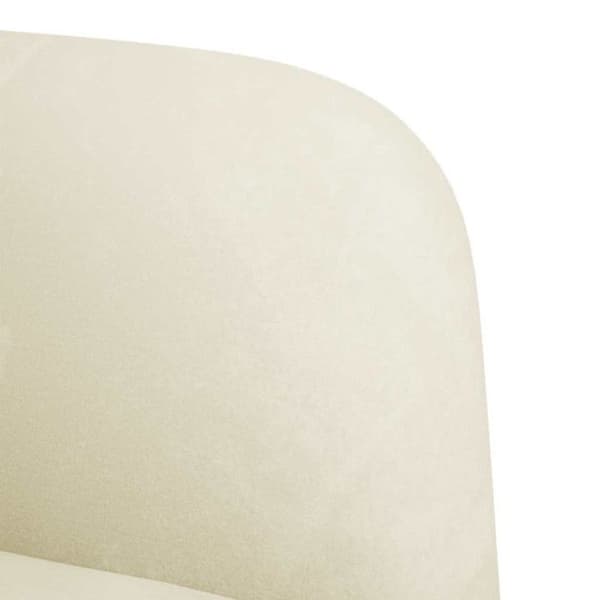 Fauteuil med armstöd crème 54 cm sammet