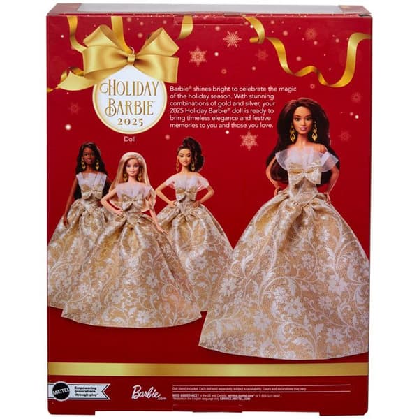 Barbie - Juldocka - Brunettdocka - JBH97