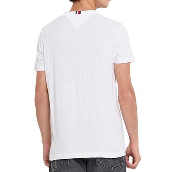 Vit T-shirt Herr Tommy Hilfiger Tryckt