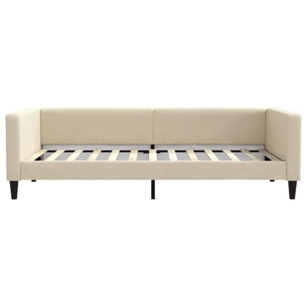 vidaXL Vilsoffa crème 100x200 cm tyg 353992