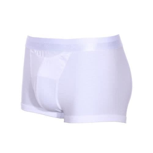 Premium Boxer HO1 - HOM - Vit - Modal och elastisk bomull - Bekvämt elastiskt midjeband