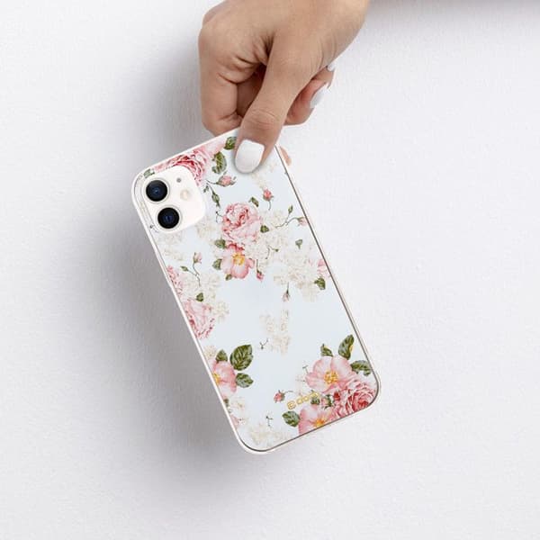 Telefonfodral - Crong - Blomsterfodral - Blommönster - Flexibelt - Guld