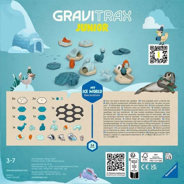 Sammanställningsspel - Ravensburger - GraviTrax Junior - 3 år - Kulbana - Ekologisk