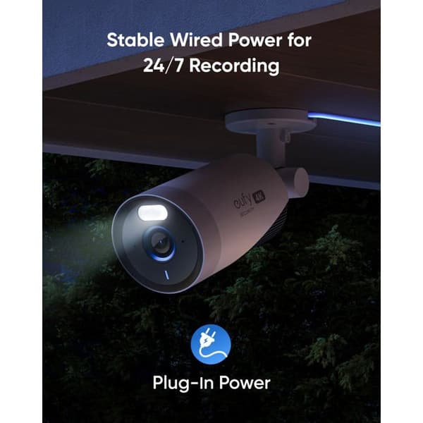 Eufy Security eufyCam E330 (Pro) Kit 4 Kamera 4K, Inspelning 24/7