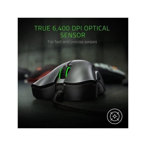 Spelmus - Razer - Deathadder Essential - 6400 DPI - Ergonomisk - Trådbunden