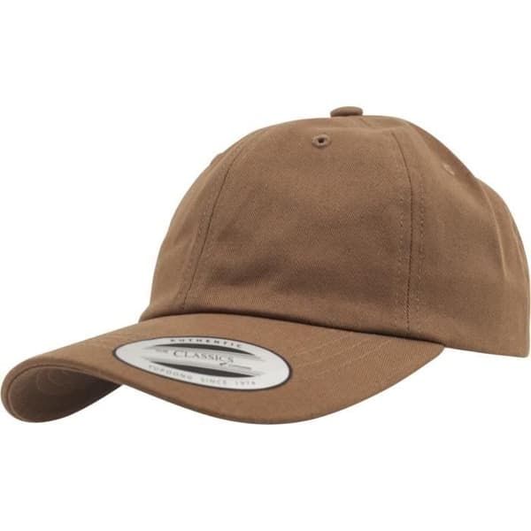 DAD-keps - Flexfit - brun beige - 100 % bomull - One size - Klassisk stil