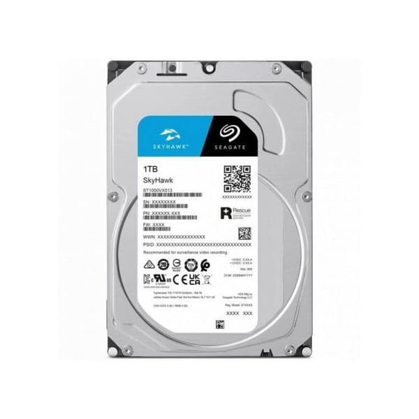 Intern hårddisk för videoövervakning - SEAGATE - SkyHawk - 1 TB - SATA 6 GB/s - 256 MB cache
