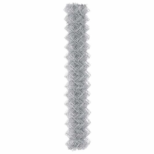 vidaXL Metallnätstängsel Silver 42004842
