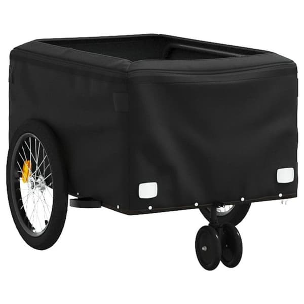 Svart och grå cykelkärra 30 kg järn