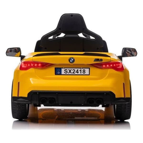Elbil Leantoys Batteribil BMW M4 Gul