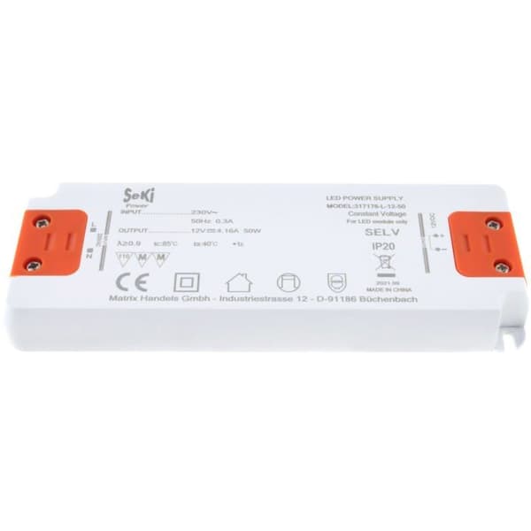 Transformator - SeKi - 317178 - 12 V DC - 4,16 A - 50 W