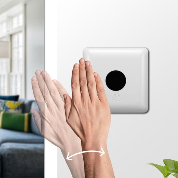 Maclean kort räckvidd PIR-sensor 5-6cm, rörelsedetektor, infällt hus, max 1200W, MCE313W