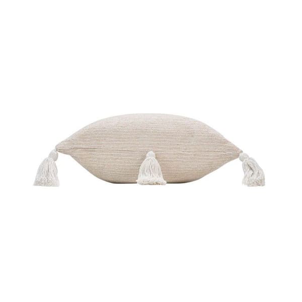 Kuddöverdrag med Pompom "Ines" 40x40cm Beige