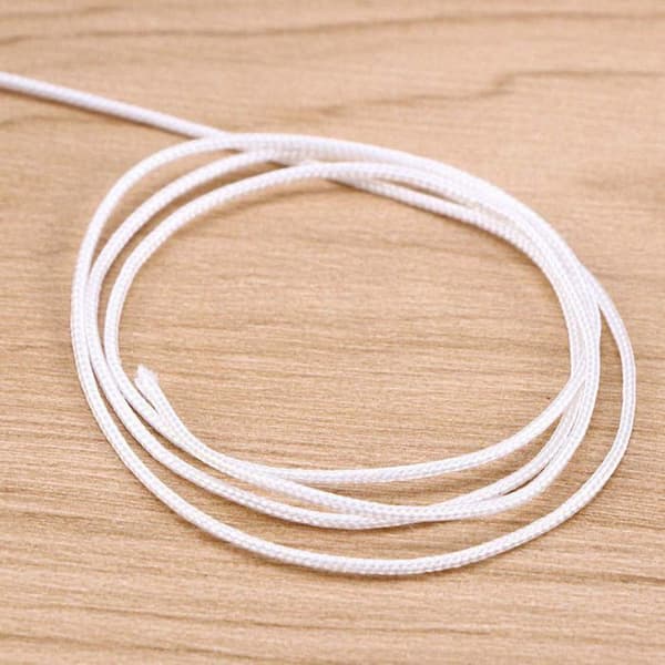 JINXM 1,8 mm Roll White Braid Shade Rep för Blindgardin Aluminium Nylontråd