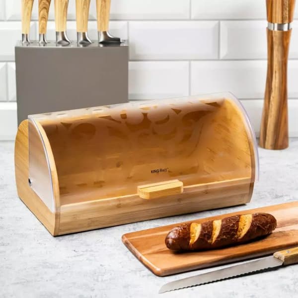 Brödbox - KINGHOFF - KH-3615 - Bambu - Akryl - 36x21x17 cm