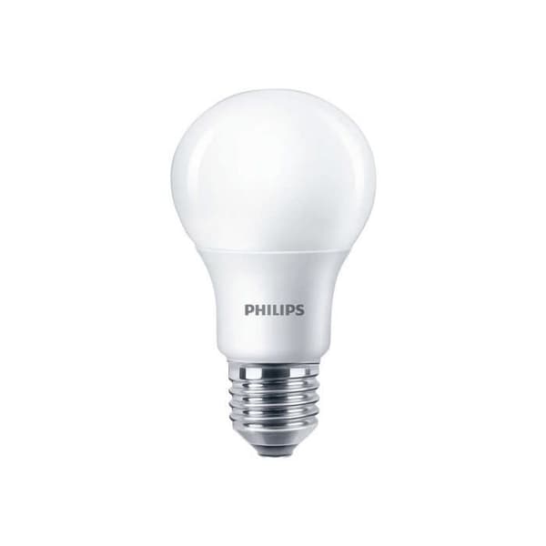 LED-lampa - Philips - A60 - E27 - 60 W - Varm vit - Klass A+