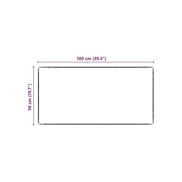 Antislip hallmatta - vidaXL - Grå - Enfärgad - 50x100 cm - Polypropen - Rektangulär - Antislip