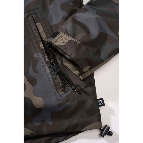 Vindtät och vattenavvisande vandringsjacka med fleecefoder - BRANDIT - Mörk camo