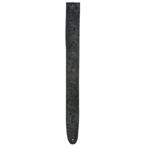 Planet Waves Planet Waves präglat läder gitarrrem, svart
