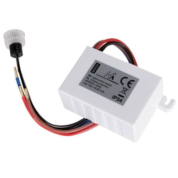 Ljuskontrollsensor - Maclean - MCE34 - Vit - Automatisk - Skymning/Gryning