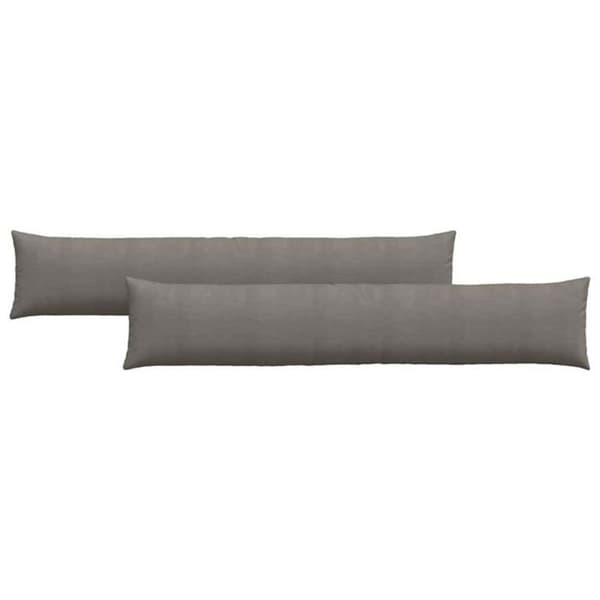Coussin Vidaxl Soffkuddar 2 st Ljusgrå 200 x 40 cm