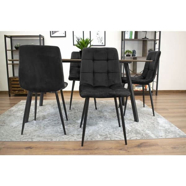 KOMODEE Stol CARA - svart sammet x 1 45x87x51 cm
