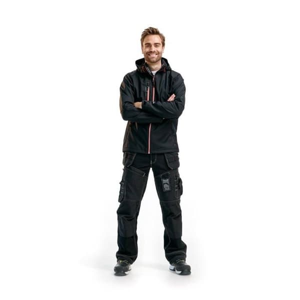 Vinterjacka Softshell med huva - Blaklader -...