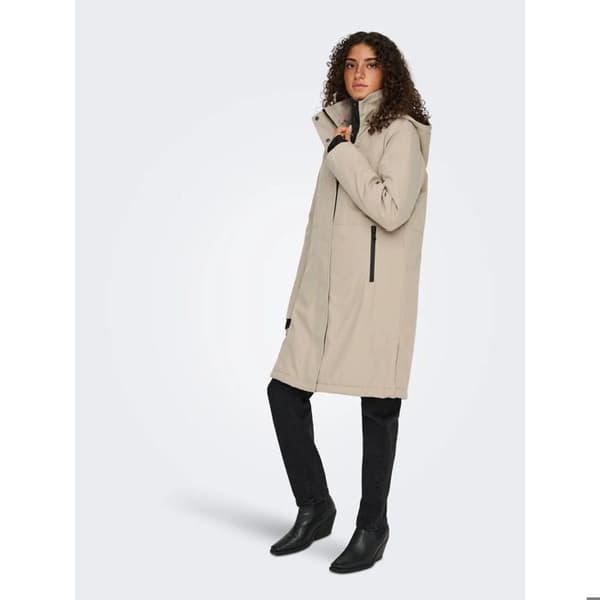 Kvinna Manteau Only Kara - humus
