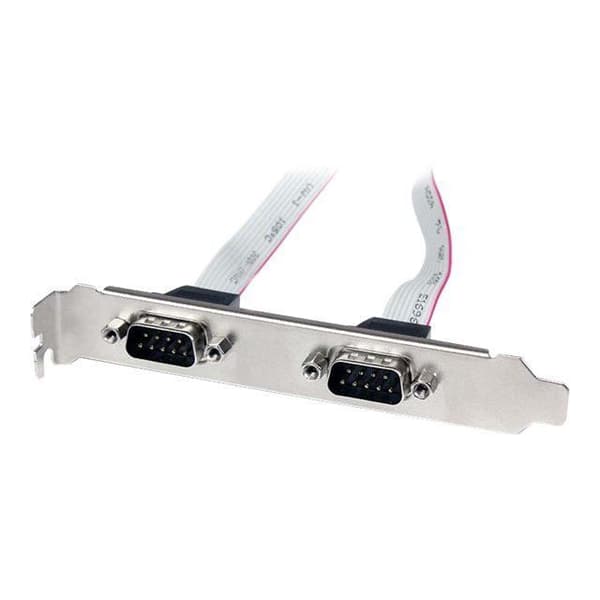 2-Port 16-tums DB9 seriell portfäste - STARTECH - Grå