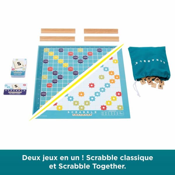Scrabble klassisk - 2 i 1 - Mattel Games - JGR63