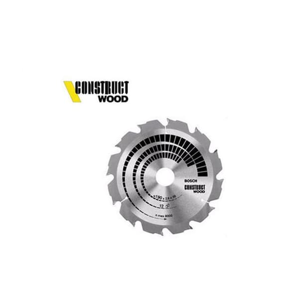 Bosch Construct Wood cirkelsåg, 180 x 30/20 x 2,6 mm, 12 tänder