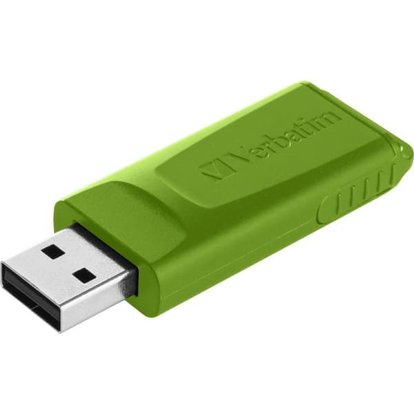 USB-minne - VERBATIM - Slider - 16 GB - USB 2.0 - Blå, Röd, Grön