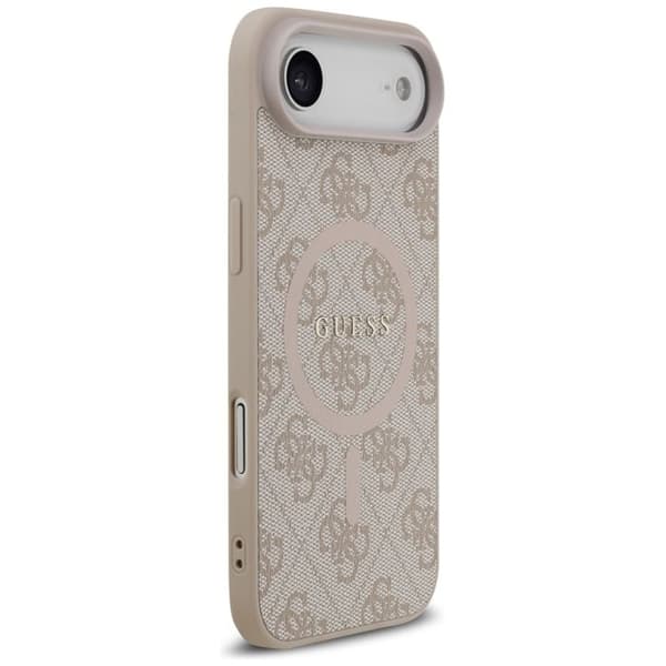 Coque Guess 4G Ring Classic Logo MagSafe för iPhone Air - Rosa