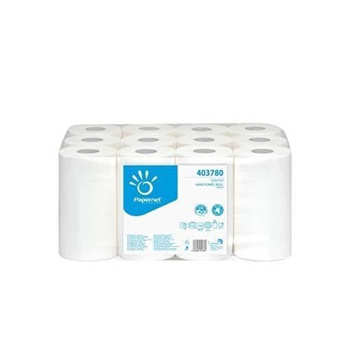 Servett - Imbalpaper - cf12rullar - 60 m - Vit - Tvättbar - 35 cm