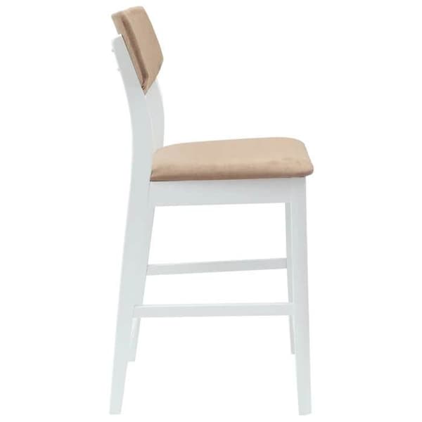vidaXL Matstolar 2 st Vit 48 x 49 x 95 cm 42020481