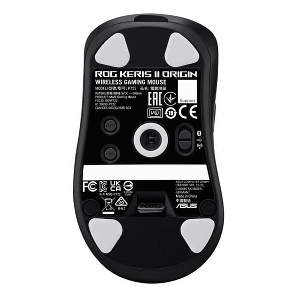 Souris Gaming - ASUS - ROG Keris II Origin BLK - 42000 DPI - RF Trådlös + Bluetooth - Optisk