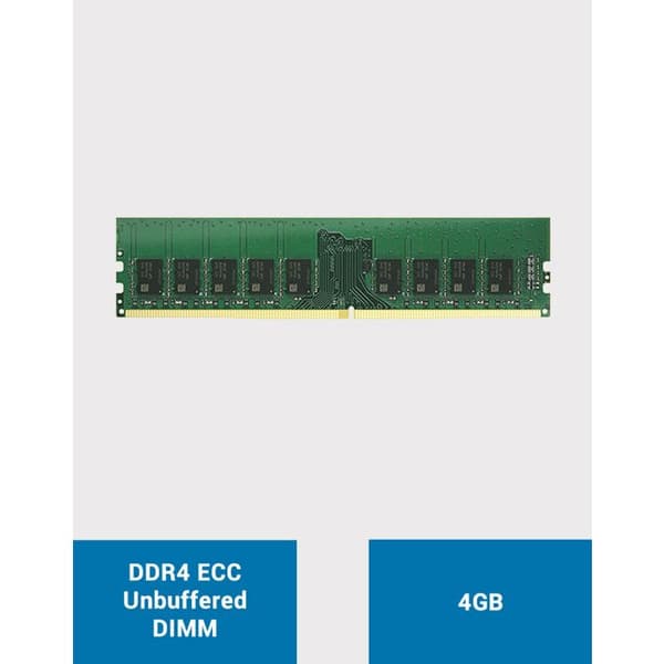 SYNOLOGY D4EU01-4G Minneutvidgning 4GB DDR4 ECC Obufferad DIMM